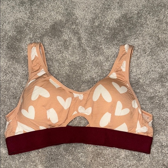 BootyBag Other - Red and Tan Bra with Elastic Support and Comfort